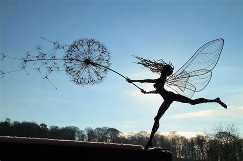 stainless steel fairy sculptures